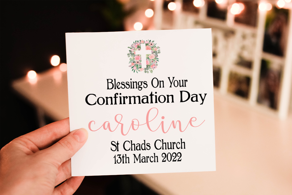 Blessings On Your Confirmation Day Card, Confirmation Card